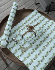 75th Birthday Mint Julep Wrapping Paper – Engraved Happy 75th Birthday Gift Wrap Blue Background