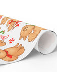 Retro Pomeranian Christmas Gift Wrap