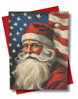American Santa Vintage-Inspired Christmas Card