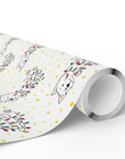 Westie in Christmas Lights Gift Wrap