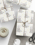 Westie in Christmas Lights Gift Wrap