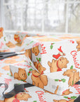 Retro Pomeranian Christmas Gift Wrap