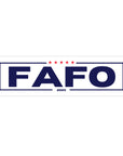 FAFO logo with stars and '2025' on a white background
