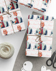 Romantic political wrapping paper roll a red roses and the script love written in background – perfect for Valentine's Day or anniversaries top