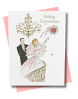 Toss The Bouquet Wedding Congratulations Card