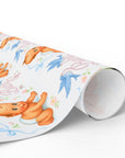 Roll of paper with baby wrapping paper crawling baby design
