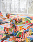 American Royalty political wrapping paper featuring a political king and queen duo in chalk-style art side