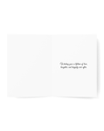 Greeting card with text that reads " Wishing you a lifetime of love, laughter and happily ever after".