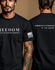 Freedom and Courage T-Shirt | America’s Turning Point 9-10-2025