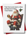 Beer Instead of Cookies Christmas Card