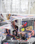 Republican Political wrapping paper with a newspaper design featuring articles that celebrate the 2024 election victory side