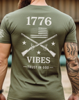 🦅 1776 Vibes Men’s Patriotic T-Shirt