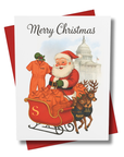 Funny Political Christmas Card – Santa Delivers “Accountability” to the Capitol