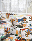 Funny Political Wrapping Paper, Dancing Politicians Celebrate Kickbacks
