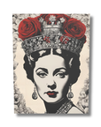 Queen of Roses Art Card | Surreal Classical Portrait