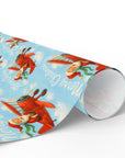 santa sky pilot merry christmas wrapping paper roll