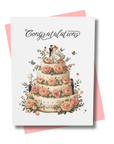 Wedding Cake Congratulations Card