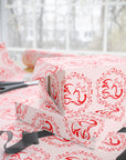 elephant gift wrap with butterflies and flowers