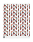 Black Santa American Flag Gift Wrap