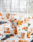 Skiing Puppies & Fox Christmas Wrapping Paper | House of 1776
