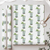 wrapping paper with a mint julep pattern on a white background