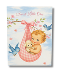 Cherry Blossom Baby Girl Greeting Card | Storybook Baby