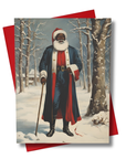 Gentleman Black Santa Christmas Card
