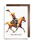Hats Off to You Western Congratulations Card
