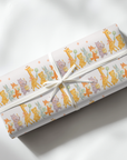 Pastel Animal Parade Gift Wrap
