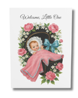 New Baby Floral Cradle Card | Storybook Baby